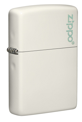 Зажигалка ZIPPO Classic с покрытием Glow In The Dark, латунь/сталь, белая, матовая, 38x13x57мм