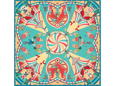 Платок Русская неваляшка. Праздник