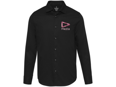 Citrine мужская рубашка из твила - сплошной черный , размер M