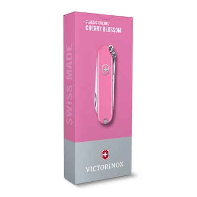 Нож-брелок VICTORINOX Classic SD Colors "Cherry Blossom", 58 мм, 7 функций, розовый