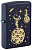 Зажигалка ZIPPO Lost in Space Design с покрытием Navy Matte, латунь/сталь, синяя, 38x13x57 мм