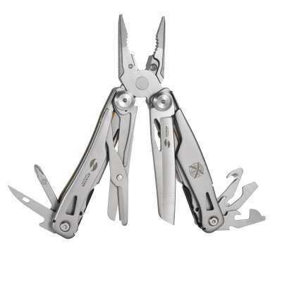 Мультитул Stinger, 106 мм, 15 функций, сталь/АБС-пластик, оранжевый, в комплекте нейлоновый чехол