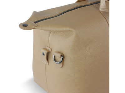 Сумка дорожная BUGATTI ЭЛЬЗА | ELSA, песочного цвета, воловья кожа/полиэстер, 47х22х24/30 см