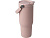 Термостакан Bronx/Бронкс объемом 900 мл из меди и переработанной нержавеющей стали, сертифицированной по стандарту RCS, с вакуумной изоляцией и крышкой с двойной функцией - Пыльно-розовый