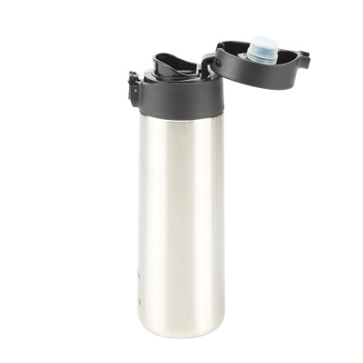 Термокружка Stinger, 0,35 л, сталь/пластик, серебристый, 6,6 x 6,4 x 20,3 см