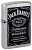 Зажигалка ZIPPO Jack Daniels® с покрытием Street Chrome, латунь/сталь, серебристая, 38x13x57мм