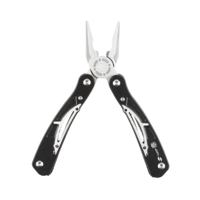 Мультитул Stinger, 104x45 мм, 13 функций, сталь/алюминий, серебристо-чёрный, в нейлоновом чехле