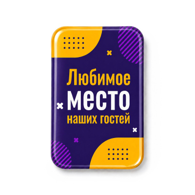 Смоляной стикер вертикальный на дверь M, 9,3х13,7 см , размер M