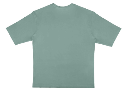 Футболка Berlin к/р оверсайз, 100% хлопок, 180гр, пыльно-бирюзовый , размер XS-S