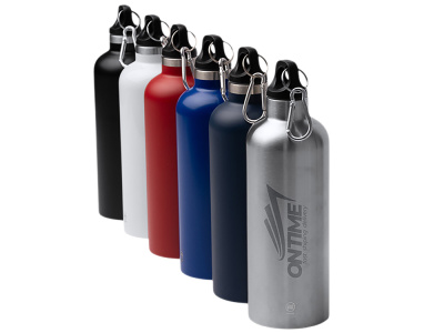 Бутылка LUWAK/ЛЮВАК из переработанной нержавеющей стали с карабином, белый