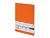 Тетрадь с каменной бумагой А5 Carrara 40 л., линейка, оранжевый