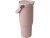 Термостакан Bronx/Бронкс объемом 900 мл из меди и переработанной нержавеющей стали, сертифицированной по стандарту RCS, с вакуумной изоляцией и крышкой с двойной функцией - Пыльно-розовый