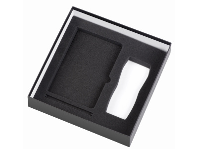 Подарочный набор с блокнотом С2, металлической ручкой и термокружкой, фиолетовый , размер твердая обложка