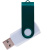 Флешка TWIST WHITE COLOR Белая с зеленым 4015.02.4ГБ Флешка TWIST WHITE COLOR Белая с зеленым 4015.02.4ГБ