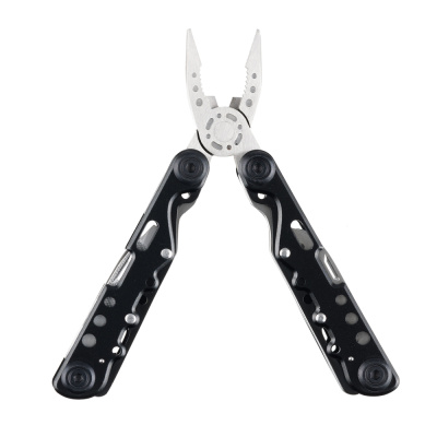 Мультитул Stinger, 105x40 мм,13 функций, сталь, чёрно-серебристый, в комплекте нейлоновый чехол