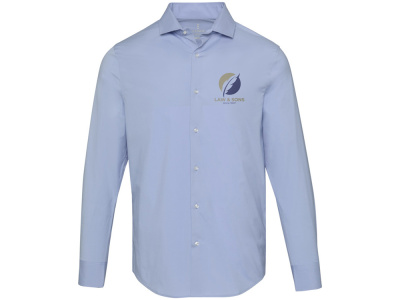 Carnelian мужская рубашка из поплина - Голубой , размер 2XL