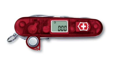 Нож перочинный VICTORINOX Traveller, 91 мм, 27 функций, полупрозрачный красный