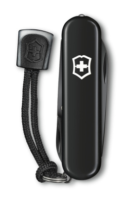 Нож-брелок VICTORINOX Signature Lite Onyx Black, 58 мм, 8 функций, чёрный