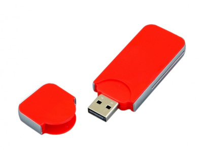 USB-флешка на 4 Гб в стиле I-phone, прямоугольнй формы, красный , размер 4Gb
