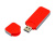 USB-флешка на 4 Гб в стиле I-phone, прямоугольнй формы, красный , размер 4Gb