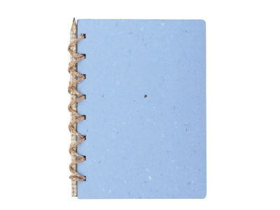 Живой блокнот с семенами цветов, А6, синий , размер A6