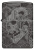 Зажигалка ZIPPO Mushroom Skulls с покрытием High Polish Black, латунь/сталь, черная, глянцевая, 38x13x57 мм