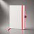 Блокнот ColorNote White, твердая обложка A5, 80 листов, белый с красным