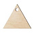 Ёлочное украшение TRIANGLE, дерево, 80 х 70 мм