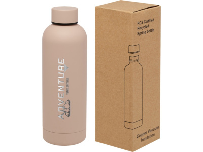 Spring медная бутылка с вакуумной изоляцией, сертифицированная согласно RCS, 500 мл - Бледно-розовый