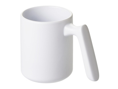 Кружка матовая с прямой ручкой Axio, 360 мл, белый