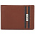 Бумажник Mano "Don Leonardo", с RFID защитой, натуральная кожа в коньячном цвете, 12,5 х 2,5 х 9 см