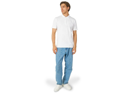 Поло с эластаном Chicago, 200гр пике, белый , размер 4XL