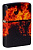 Зажигалка ZIPPO Fusion Inferno Design с покрытием 540 Tumbled Brass, латунь/сталь, разноцветная, 38x13x57 мм