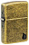 Зажигалка ZIPPO Armor® Flame c покрытием Antique Brass, латунь/сталь, золотистая, 38x13x57 мм