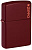 Зажигалка ZIPPO Logo с покрытием Merlot, латунь/сталь, бордовая, глянцевая, 38x13x57 мм