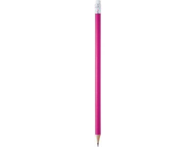 Карандаш деревянный COUVET с ластиком, фуксия