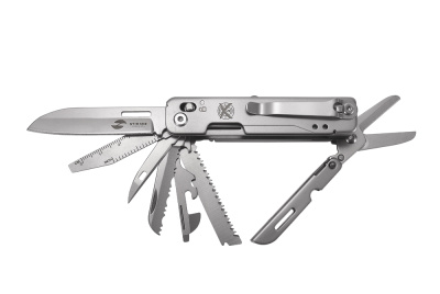 Мультитул Stinger, 92 х 30 мм, 15 функций, сталь, серебристый, в картонной коробке