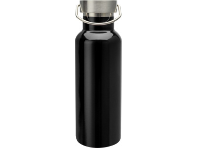 Бутылка для воды Thor из нержавеющей стали, сертифицированной по стандарту RCS, сплошной черный