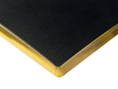 Ежедневник недатированный А5 Black с нашивкой, черный