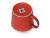 Матовая кружка Nancy 360 мл цветная снаружи, белая внутри, красный