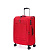 Чемодан TORBER Brosno, красный, нейлон 600D, 43,5 х 26 х 68 см, 56 л