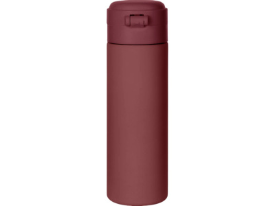 Вакуумная термокружка Waterline c кнопкой Guard, 400 мл, тубус, бургунди