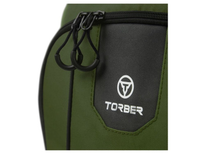 Рюкзак TORBER РАКЕТА с отделением для ноутбука 15,6, зеленый, полиэстер 600D, 46 х 30 x 13 см