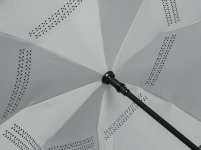 Зонт-трость наоборот Inversa, полуавтомат, красный/серый (Р)