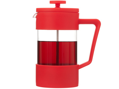 Пластиковый френч-пресс Intense, 600мл, красный