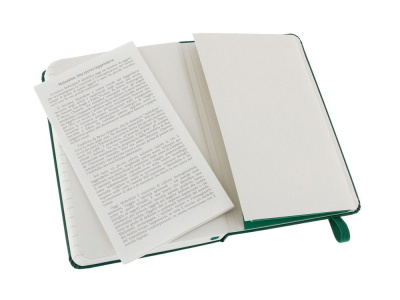 Записная книжка Moleskine Classic (в линейку) в твердой обложке, Pocket (9x14см), зеленый , размер A6