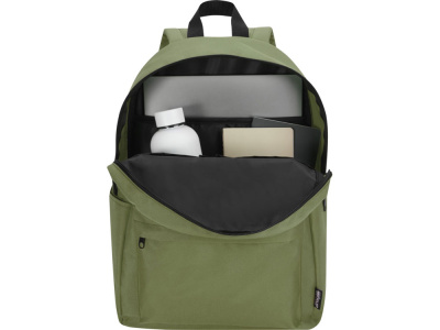Байрон рюкзак для 14-дюймового ноутбука объемом 16 л, изготовленный из переработанных материалов по стандарту GRS, оливковый
