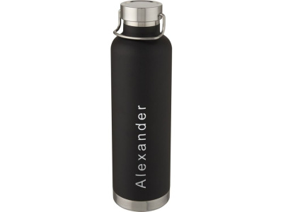 Thor, медная спортивная бутылка объемом 1 л с вакуумной изоляцией, черный