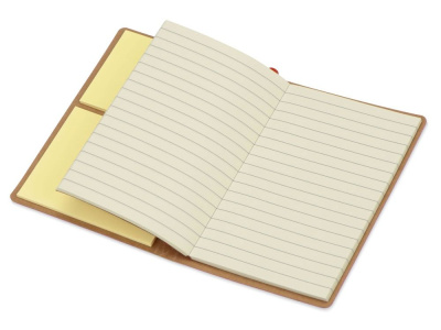 Блокнот А6 Write and stick с ручкой и набором стикеров, серый