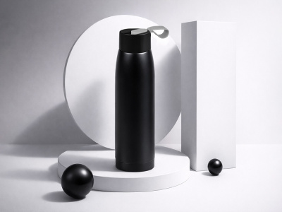 Термобутылка Grace 320мл, черный